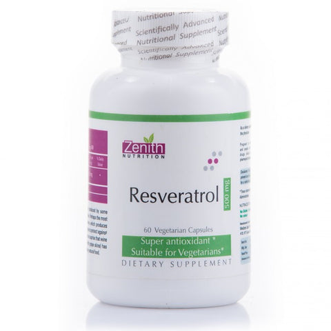 zenith nutrition resveratrol - 500mg - 60 capsules