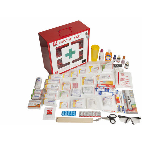 Workplace First Aid Kit Large - Plastic Box Wall Mounted - 155 Components - SJF P2 - St Johns First Aid Kit