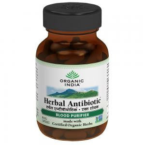 Organic India Herbal Antibiotic 60 Capsules Bottle