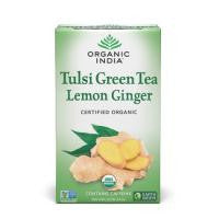 Organic India Tulsi Green Tea Lemon Ginger 18 TB