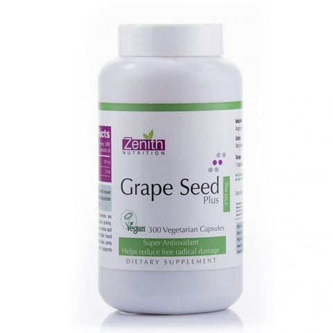 zenith nutrition grape seed extract 250mg - 300 capsules