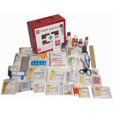 Industrial First Aid Kit Small - Metal Box Wall Counted With Acrylic Door - 118 Components - SJF M4 - St Johns First Aid Kit 