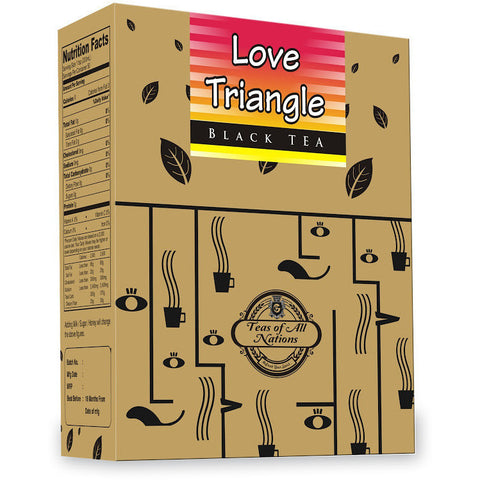 Black Tea - Love Triangle Pack of 2 - Strawberry Banana Flavor