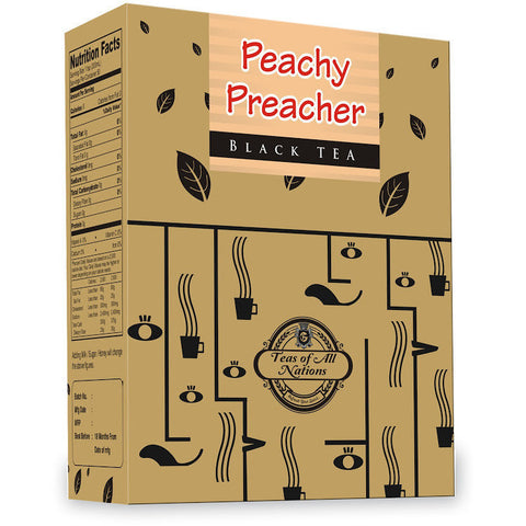 Black Tea - Peachy Preacher Pack of 2 - Peach and Masala Taste