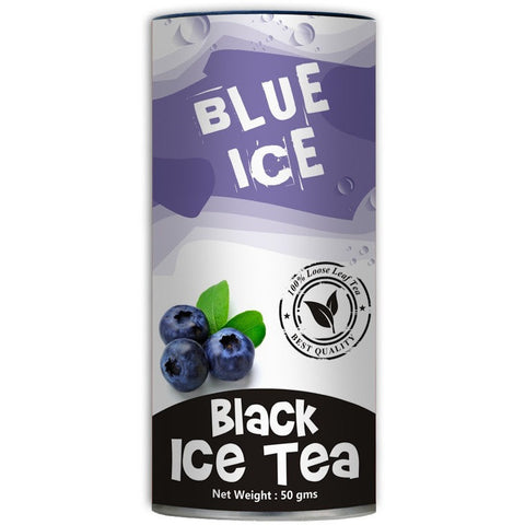 Blue Ice - Blueberry Flavor Ice Tea - Black Loose Leaf - Set of 2