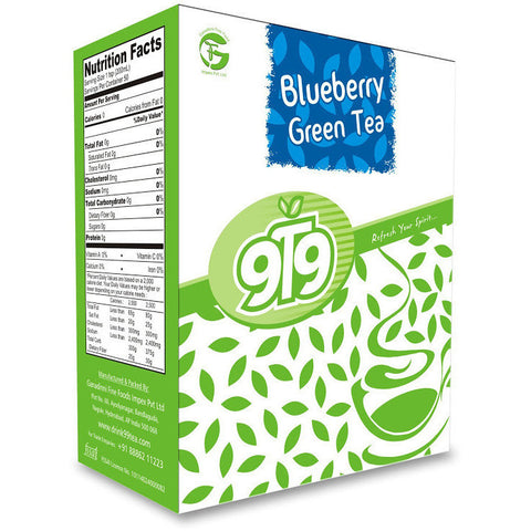 Blueberry Green Tea - Pack of 3 - 300 Gms