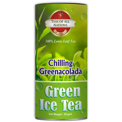 Chilling Greenacolada - Green Tea Ice Pina Colada Taste - Loose Leaf - Set of 2