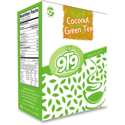 Coconut Green Tea - Pack of 3 - 300 Gms