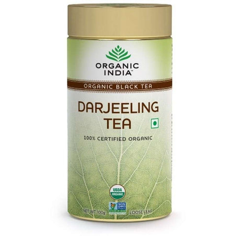 Organic India Darjeeling Tea 100 Gram Tin