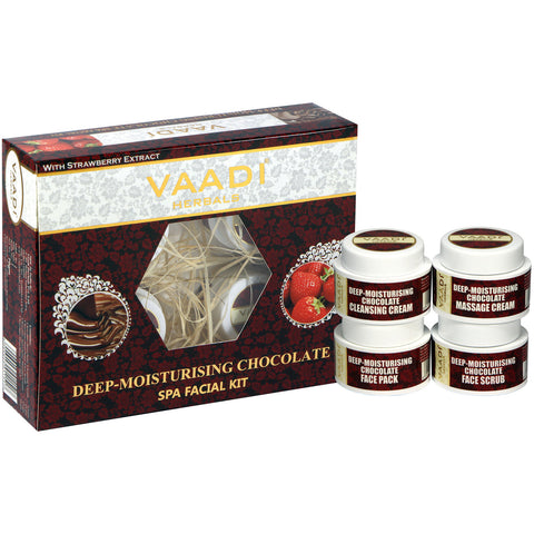 Deep-Moisturising Chocolate SPA Facial Kit with Strawberry Extract