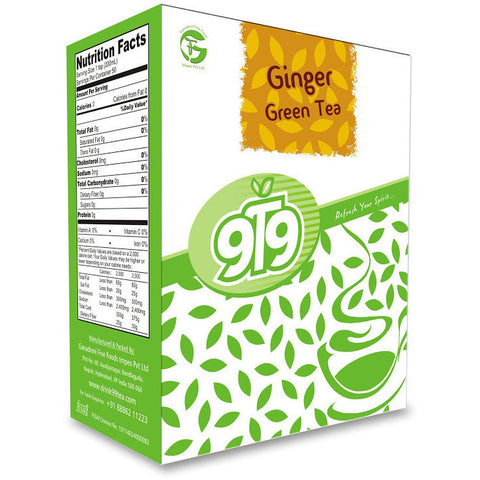 Ginger Green Tea - Pack of 3 - 300 Gms