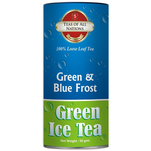 Green & Blue Frost - Green Tea Ice with Bluberry Taste - Loose Leaf - Set of 2