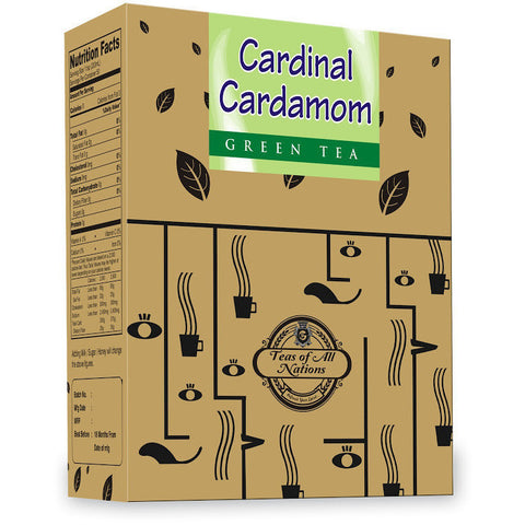 Green Tea - Cardinal Cardamom   - Pack of 2
