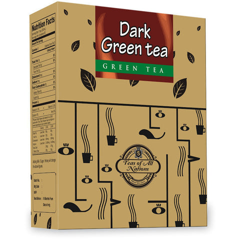 Green Tea - Dark Green Tea -  Chocolate Bits - Pack of 2