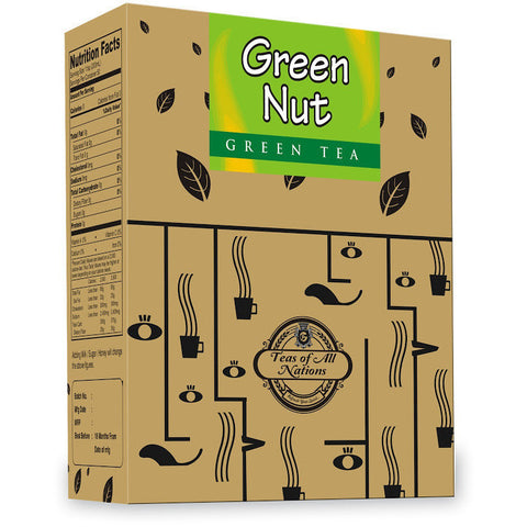 Green Tea - Green Nut - Coconut Taste - Pack of 2