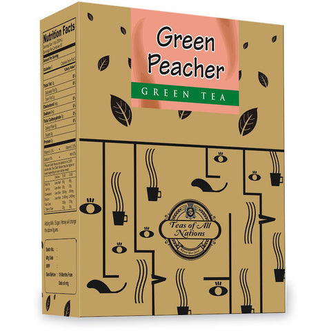 Green Tea - Green Peacher  - Pack of 2