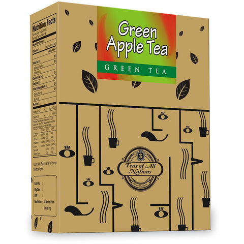 Green Tea - Greenapple Tea - Apple Taste -  Pack of 2