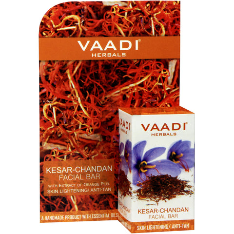 Kesar Chandan Facial Bar with Extract Orange Peel