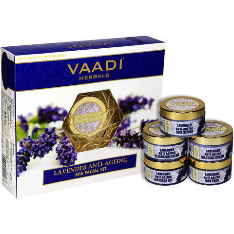 Lavender Anti-Ageing SPA Facial Kit with Rosemary Extract