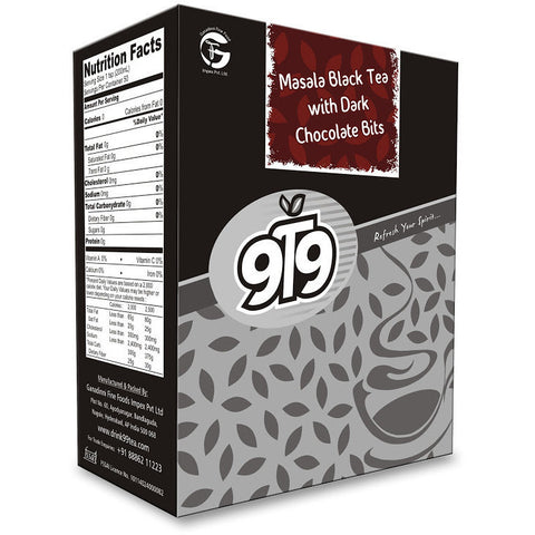 Masala Black Tea with Dark Chocolate Bits - Pack of 3 - 300 Gms