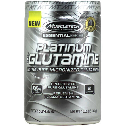 Muscletech Platinum 100% Glutamine, 302 Gm