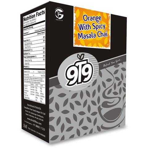 Orange with Spicy Masala Chai - Pack of 3 - 300 Gms
