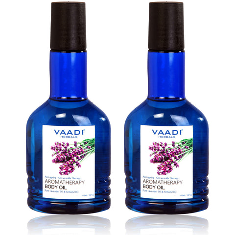 Pack of 2 Aromatherapy Body Oil-Lavender & Almond Oil