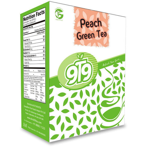 Peach Green Tea - Pack of 3 - 300 Gms