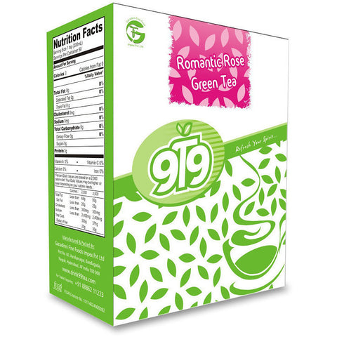 Romantic Rose Green Tea - Pack of 3 - 300 Gms