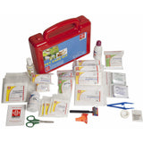 Pet Care First Aid Kit - Plastic Box Medium Handy - Red - 67 Components - SJF PK - St Johns First Aid Kit 