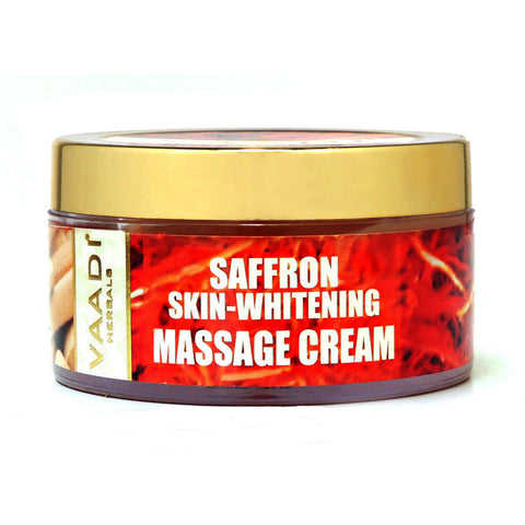 Saffron Skin-Whitening Massage Cream - Basil Oil & Shea Butter