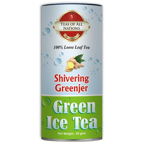 Shivering Greenjer - Green Tea Ice with Ginger Taste - Loose Leaf - Set of 2