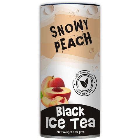Snowy Peach - Black Ice Tea - Peach & Spices Taste - Loose Leaf - Set of 2