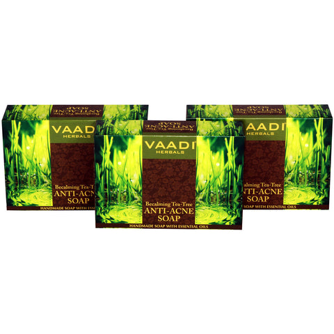 Value Pack of 3 Becalming Tea Tree Soap Anti-Acne therapy (3 X 75 gms)