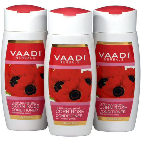 Value Pack of 3 CORN ROSE CONDITIONER with Hibiscus extract (110mlx3)