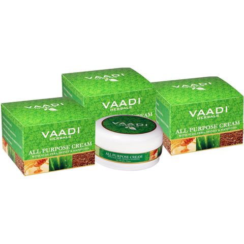 Value Pack of All Purpose Cream with Aloe Vera, Honey & Manjistha