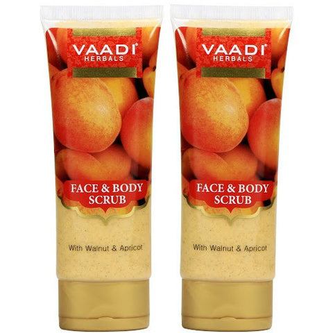 Value Pack of Face & Body Scrub with Walnut & Apricot