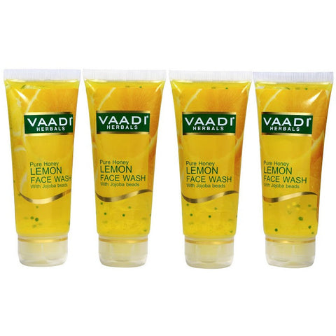 Value Pack of HONEY LEMON FACE WASH with Jojoba Beads (60mlx4)