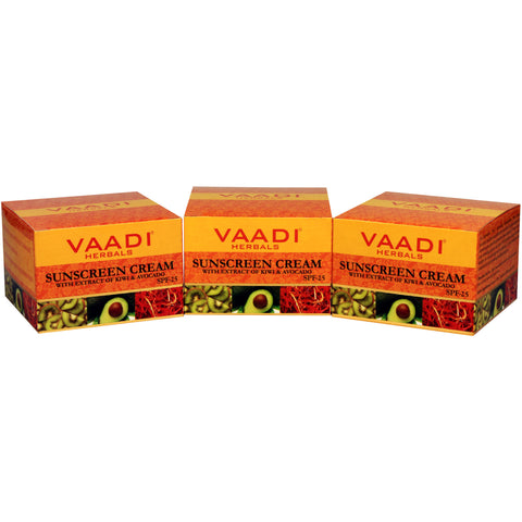 Value Pack of Sunscreen Cream with Extract of Kiwi & Avocado SPF 25