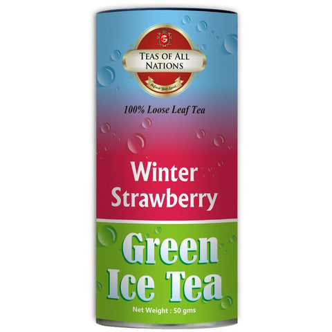 Winter Strawberry - Green Tea Ice Strawberry Taste - Loose Leaf - Set of 2