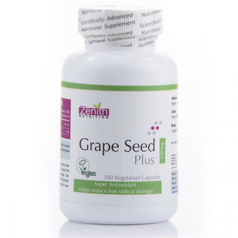 zenith nutrition grape seed extract 250mg - 100 capsules