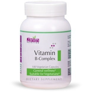 zenith nutrition vitamin b-complex - 180 capsules