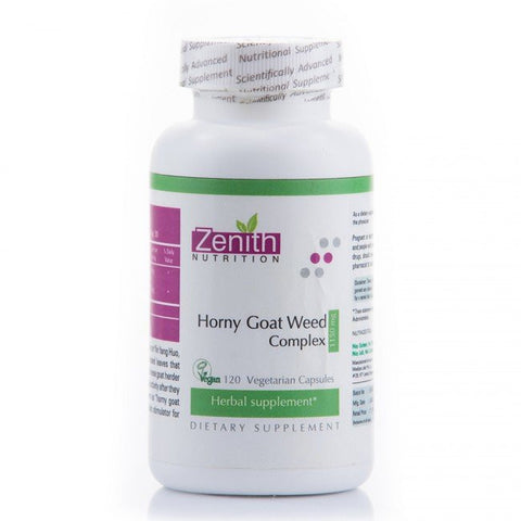 zenith nutrition horny goat weed complex 1150mg - 120 capsules