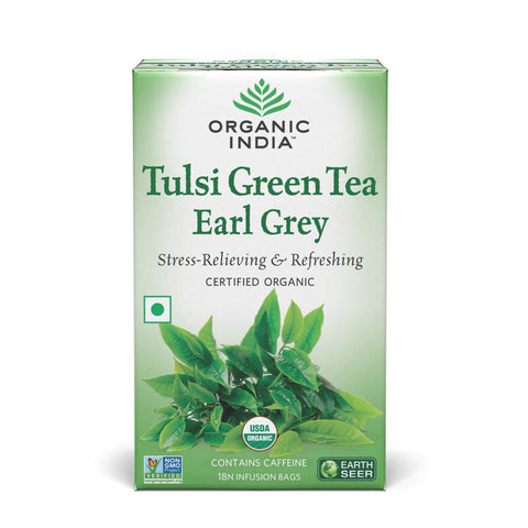 Tulsi Green Tea Earl Grey-18 Tea Bags