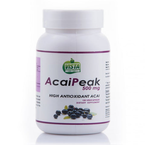 vista nutrition acaipeak 500 mg- 120 capsules