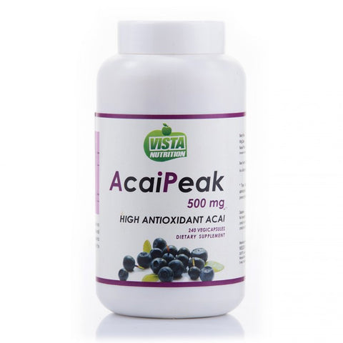 vista nutrition acaipeak 500 mg- 240 capsules