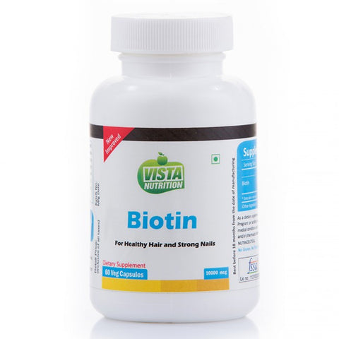 vista nutrition biotin 10000 mcg 60 capsules