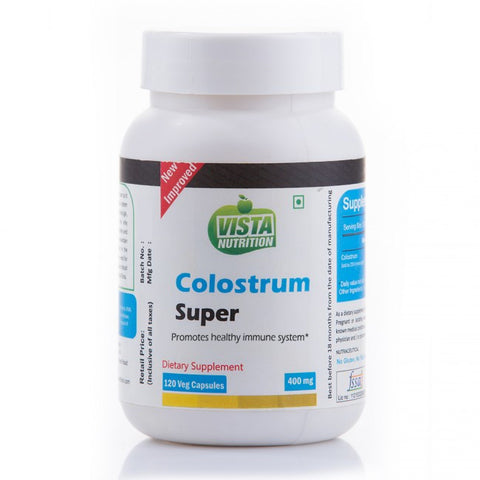 vista nutrition colostrum super 400mg 120 capsules