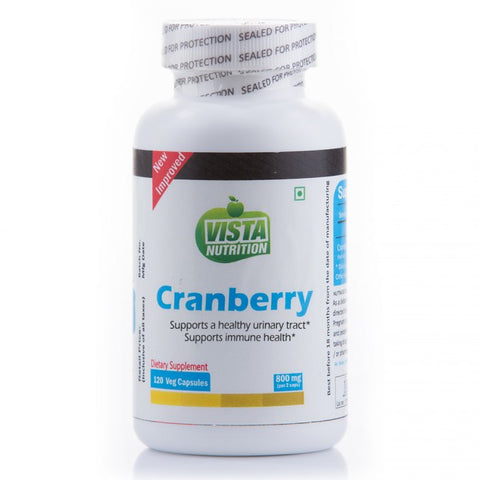 vista nutrition cranberry 800 mg - 120 capsules