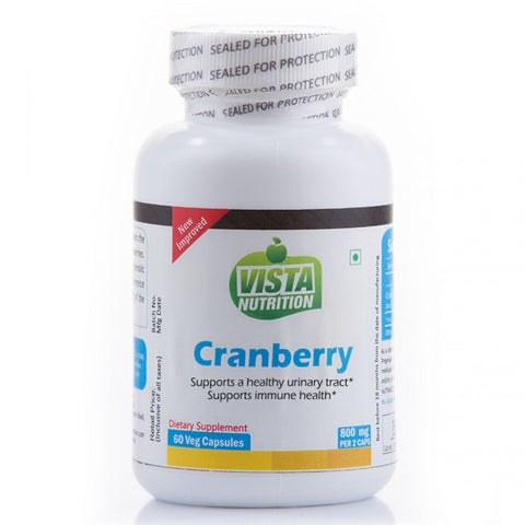 vista nutrition cranberry 800 mg - 60 capsules